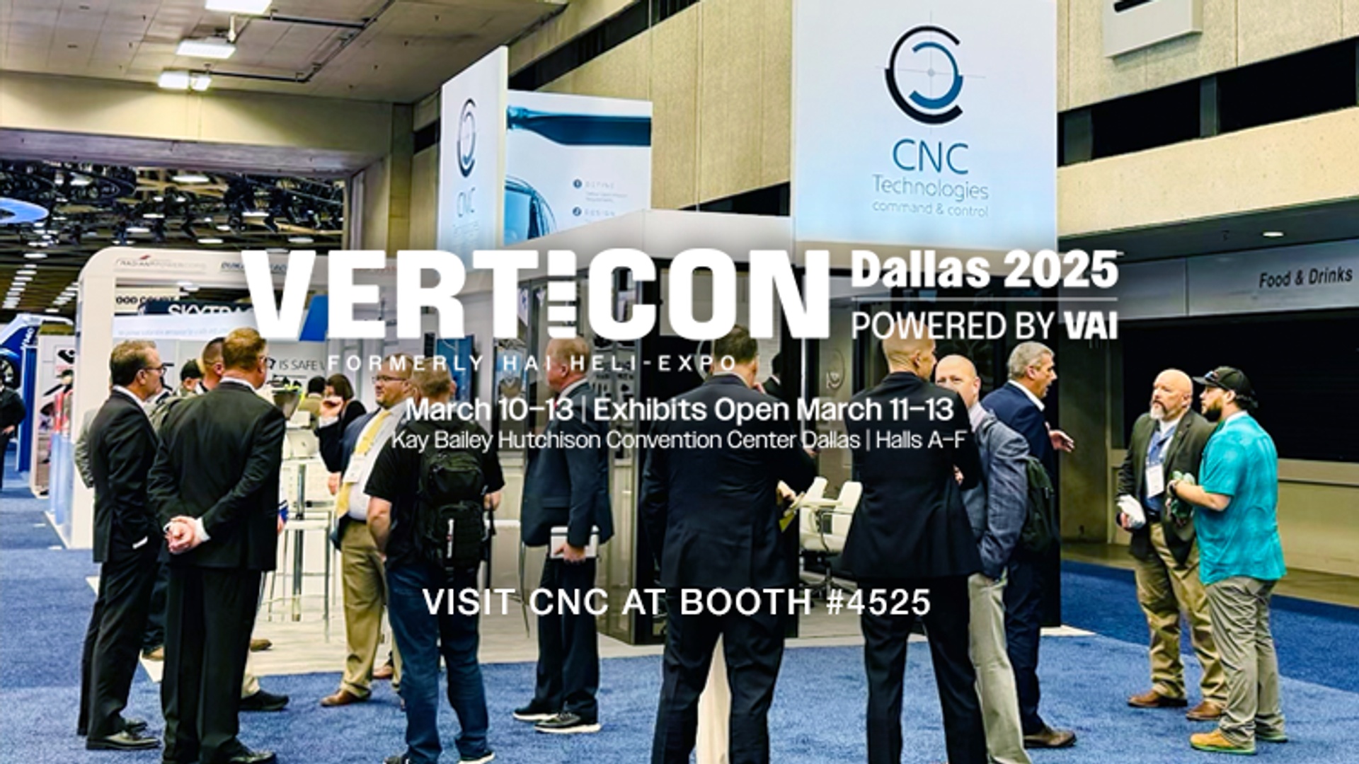 CNC live at Verticon 2025 in Dallas, TX March 10 – 13 at booth #4525