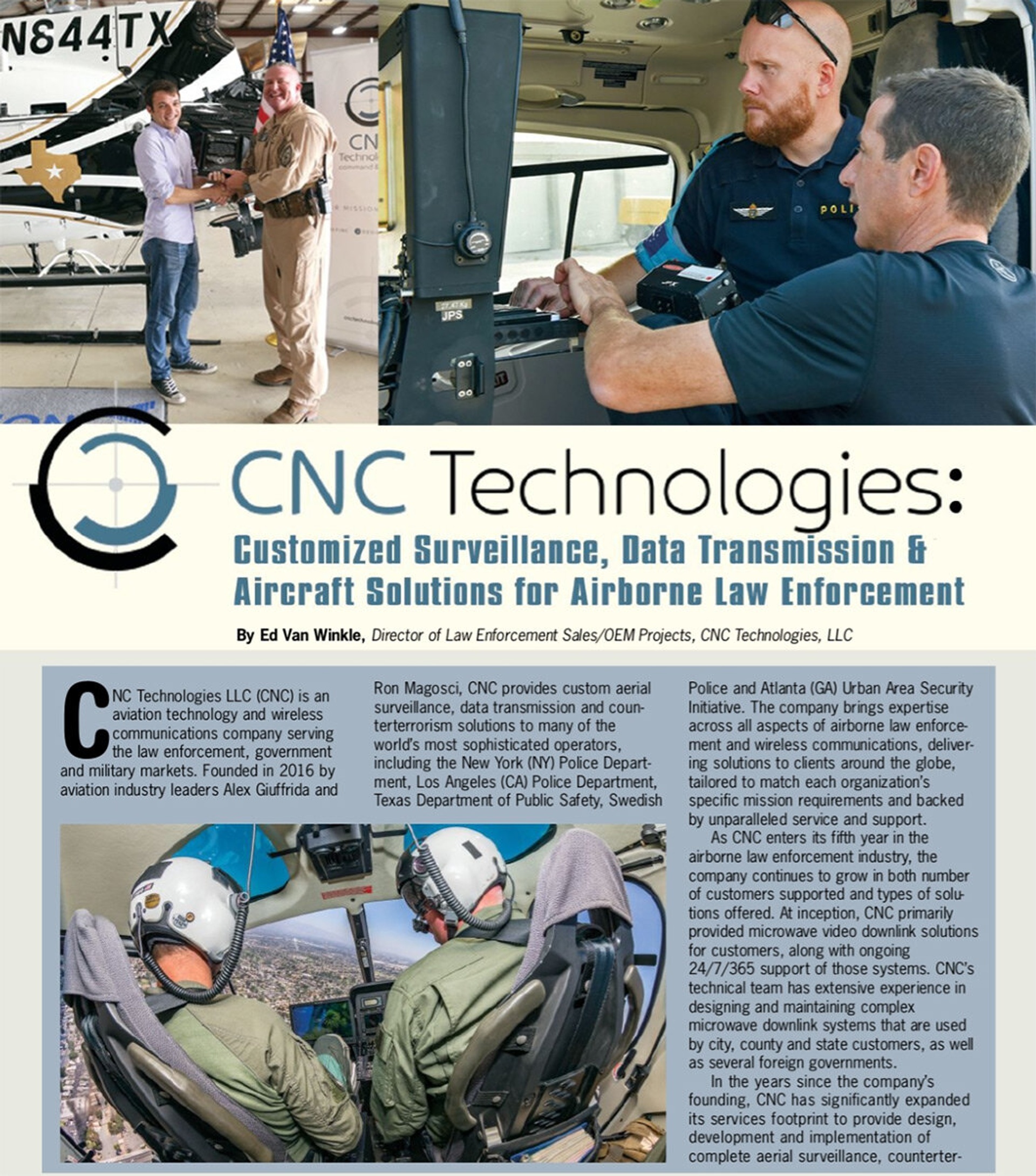 CNC Technologies Featured in January issue of Air Beat Magazine